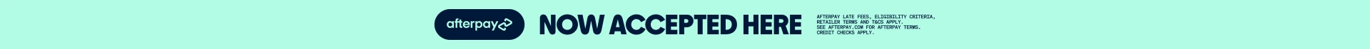 Afterpay Now Available