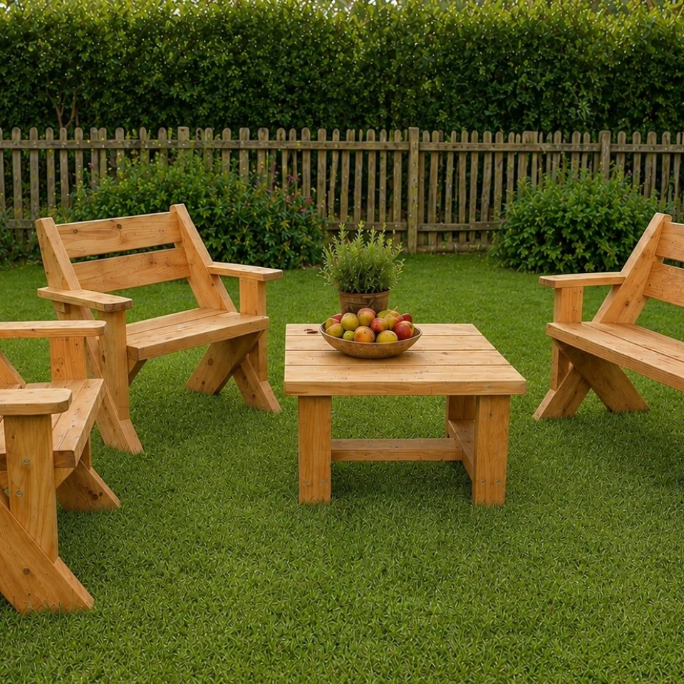 4 Piece Garden Setting