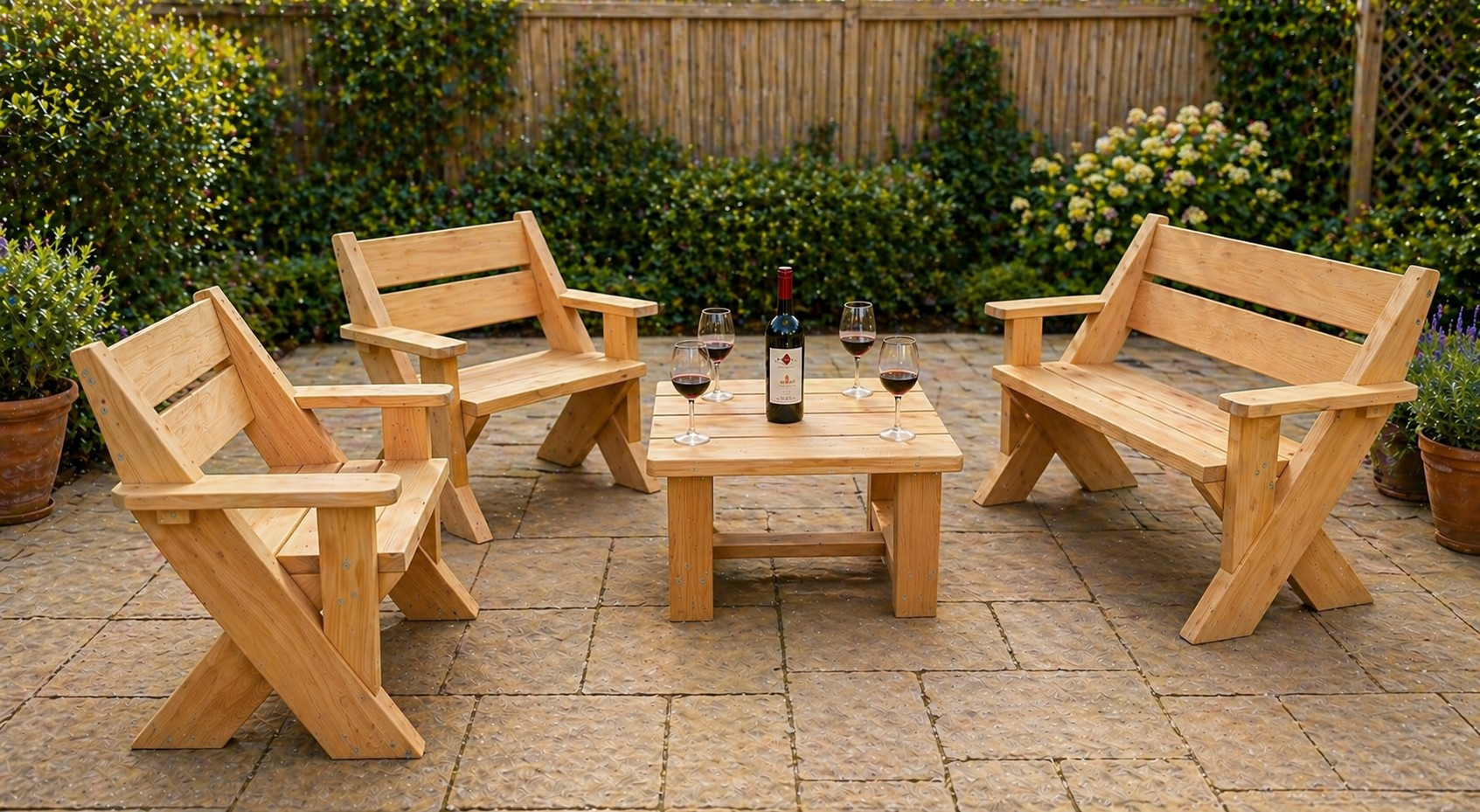 4 Piece Garden Setting