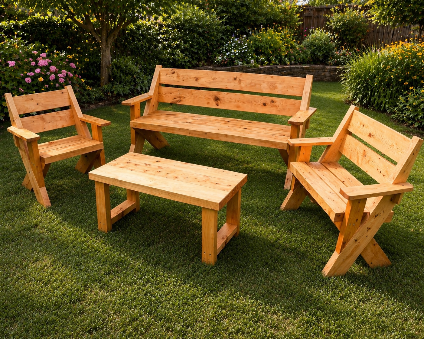 Family Outdoor Setting