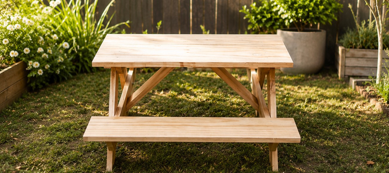 Kids BBQ or Picnic Table